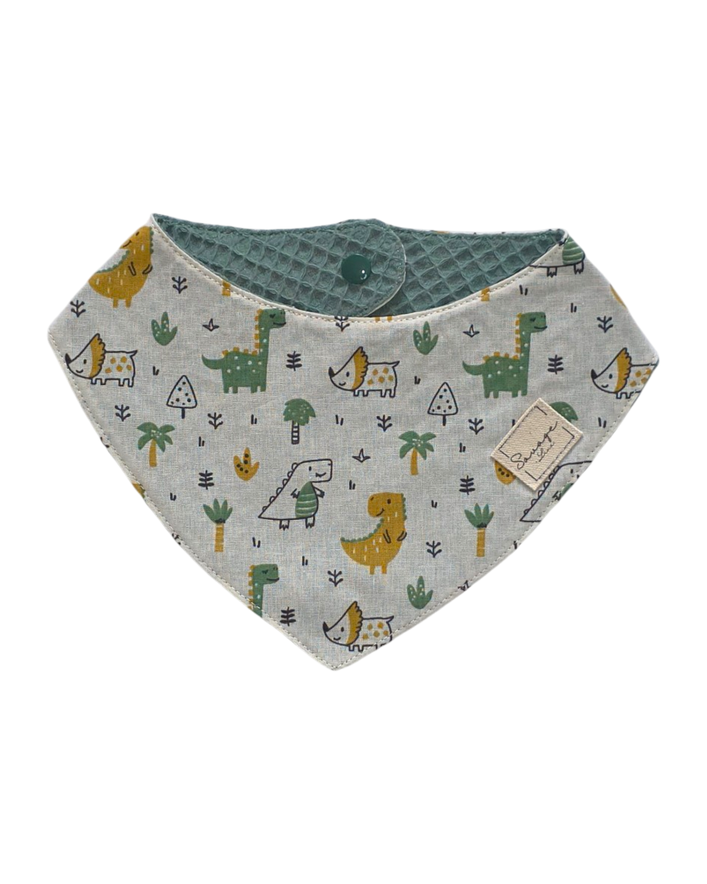 Bandana "DINOS BABY REVERSIBLE VERDE"