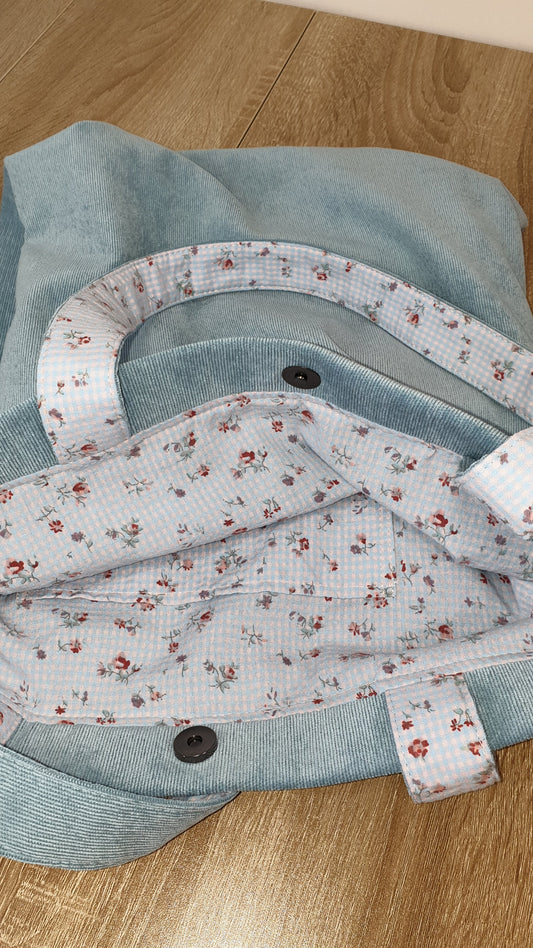 Tote bag VELVET Azul Claro