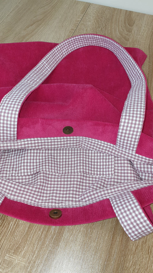 Tote bag VELVET Fucsia