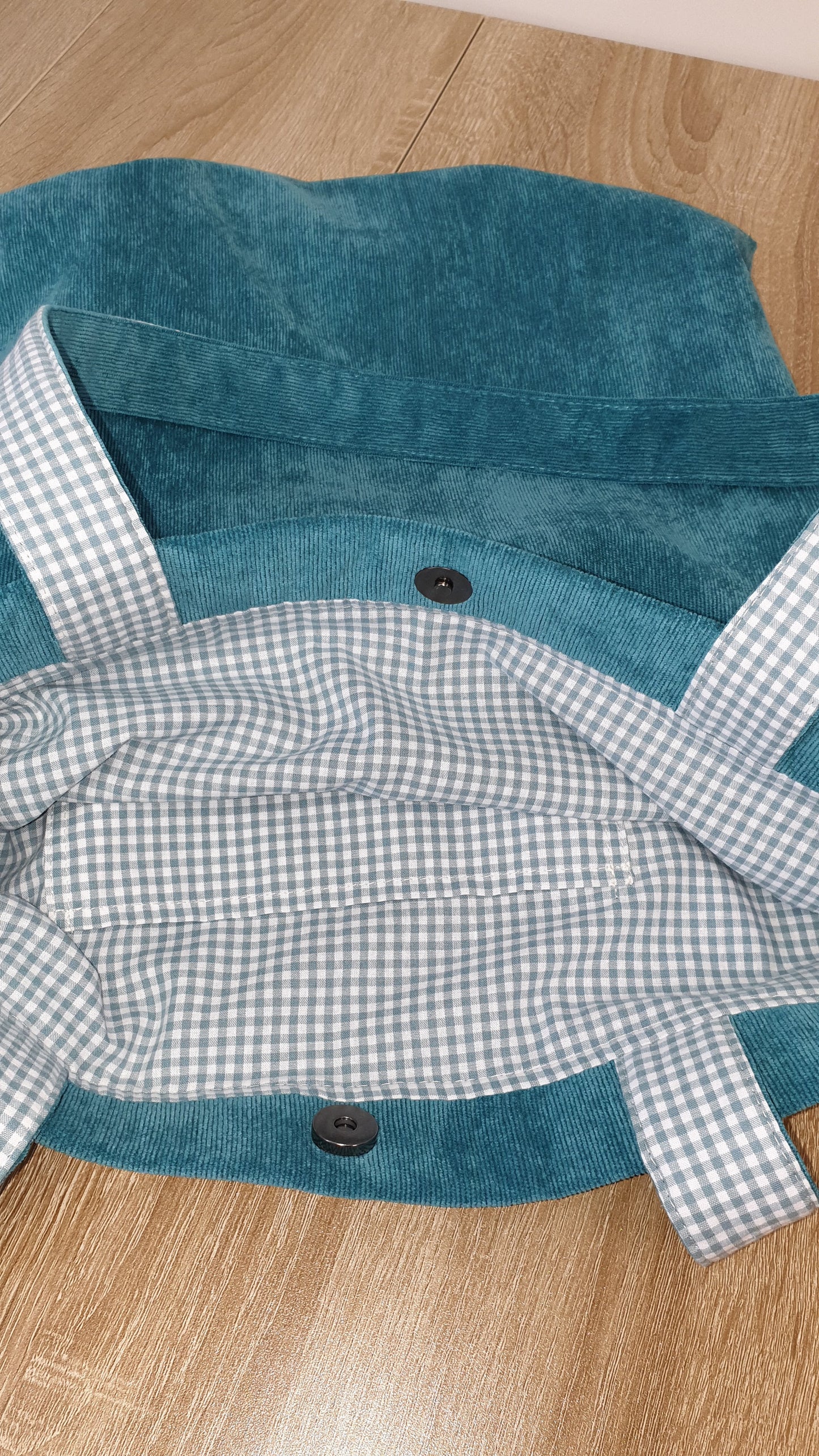 Tote bag VELVET Petroleo