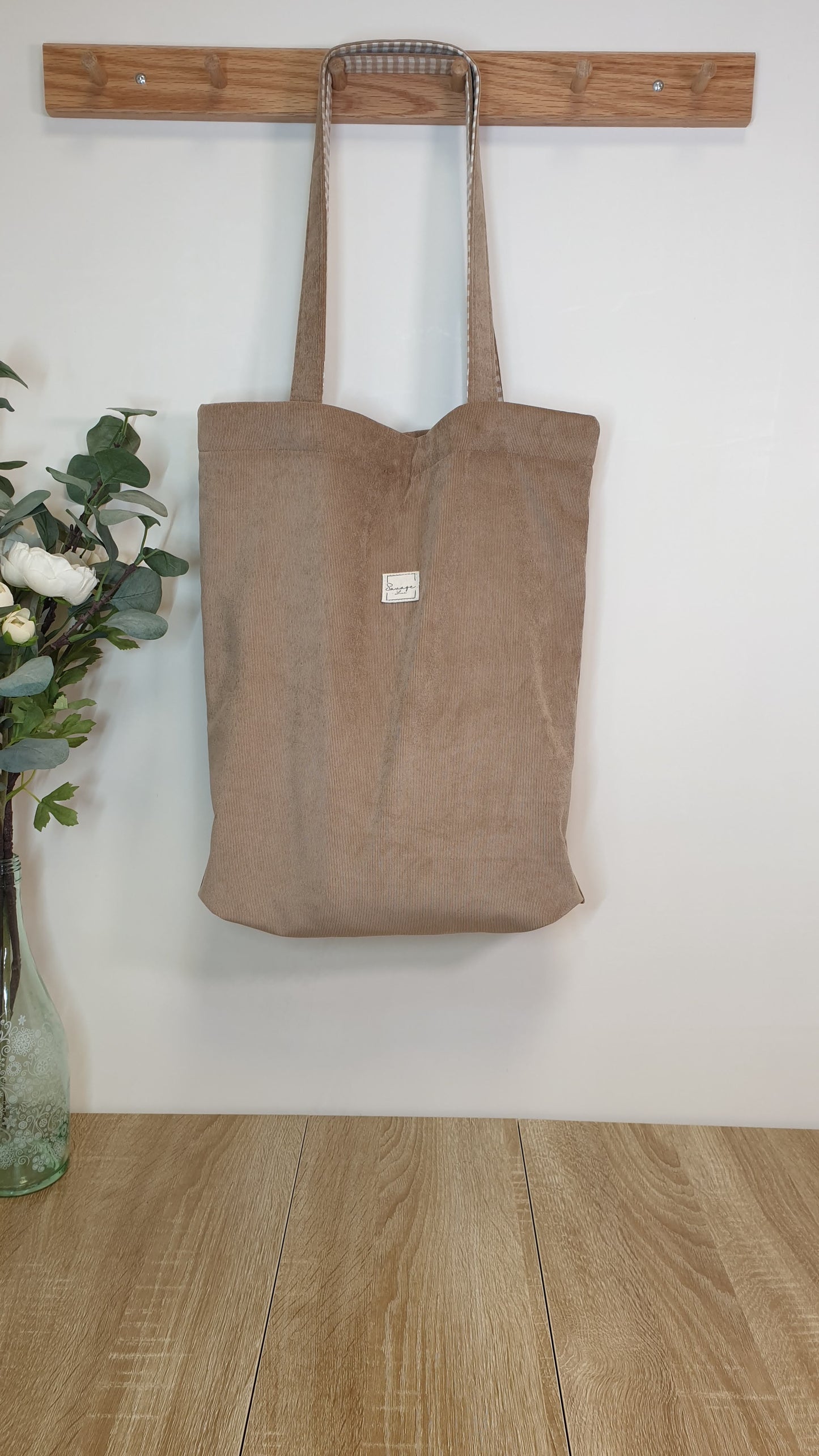 Tote bag VELVET Beige
