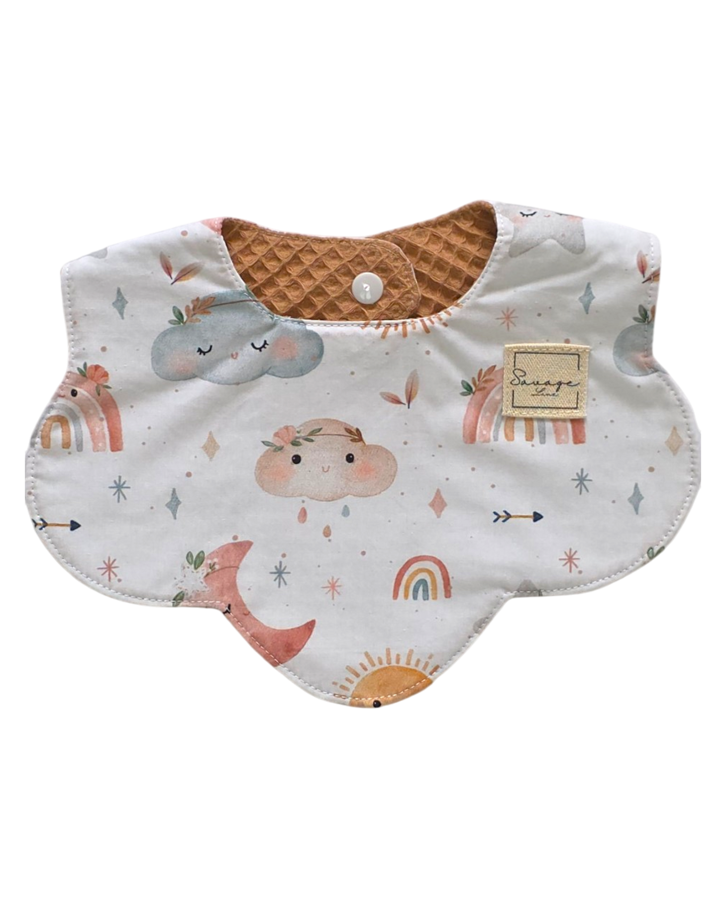 Wende-Lätzchen Wolke „BOHO NIGHT – PUDERROSA“