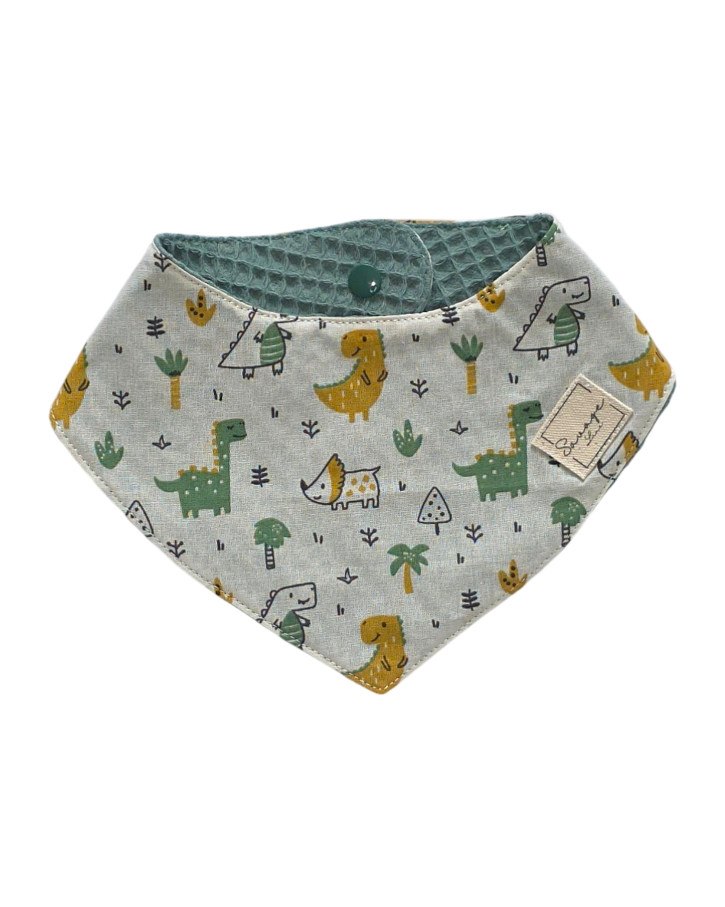 Bandana "DINOS BABY REVERSIBLE VERDE"