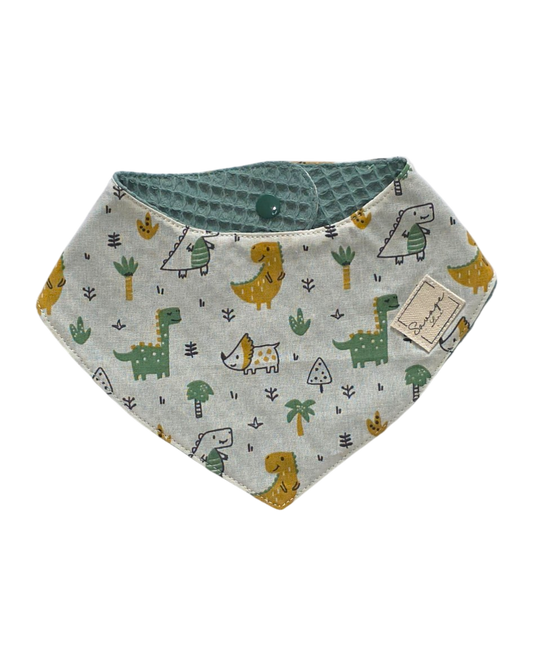 Bandana "DINOS BABY REVERSIBLE VERDE"