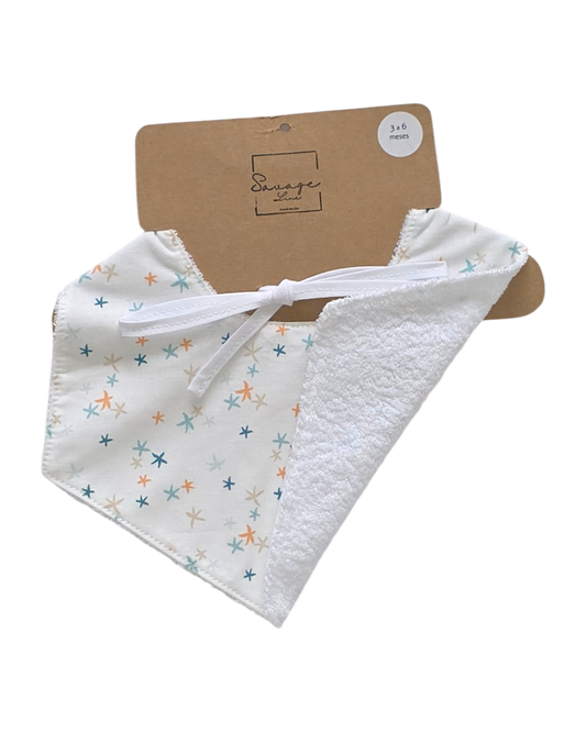 Babero Pico "ESTRELLAS DE MAR"