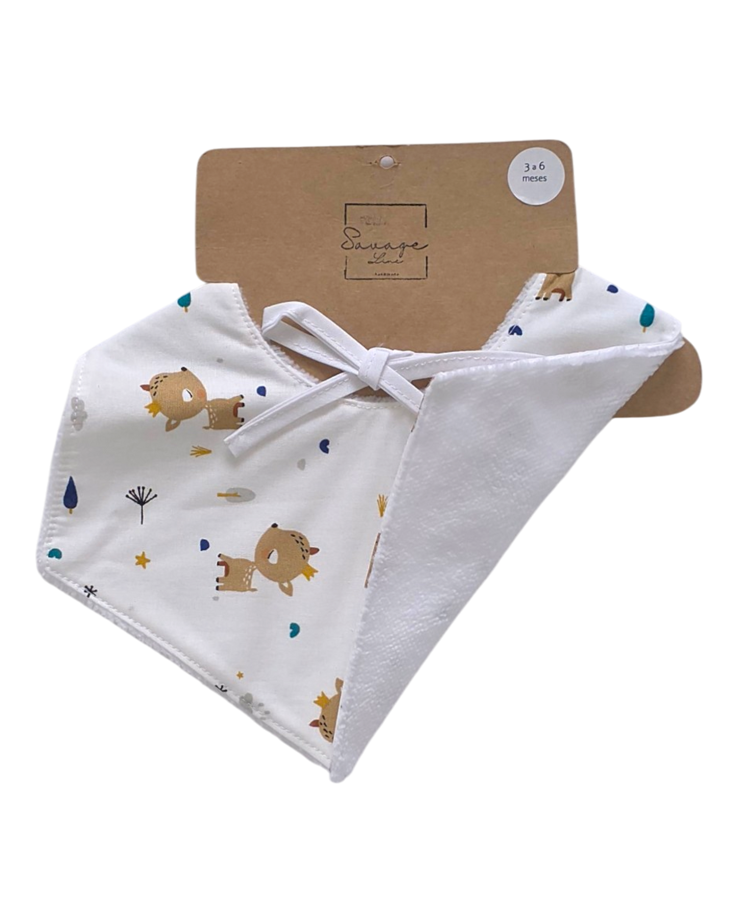 Lätzchen "BAMBI" mit Zackenmuster