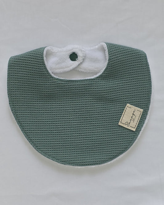 Babero lactancia "WAFFLE VERDE"