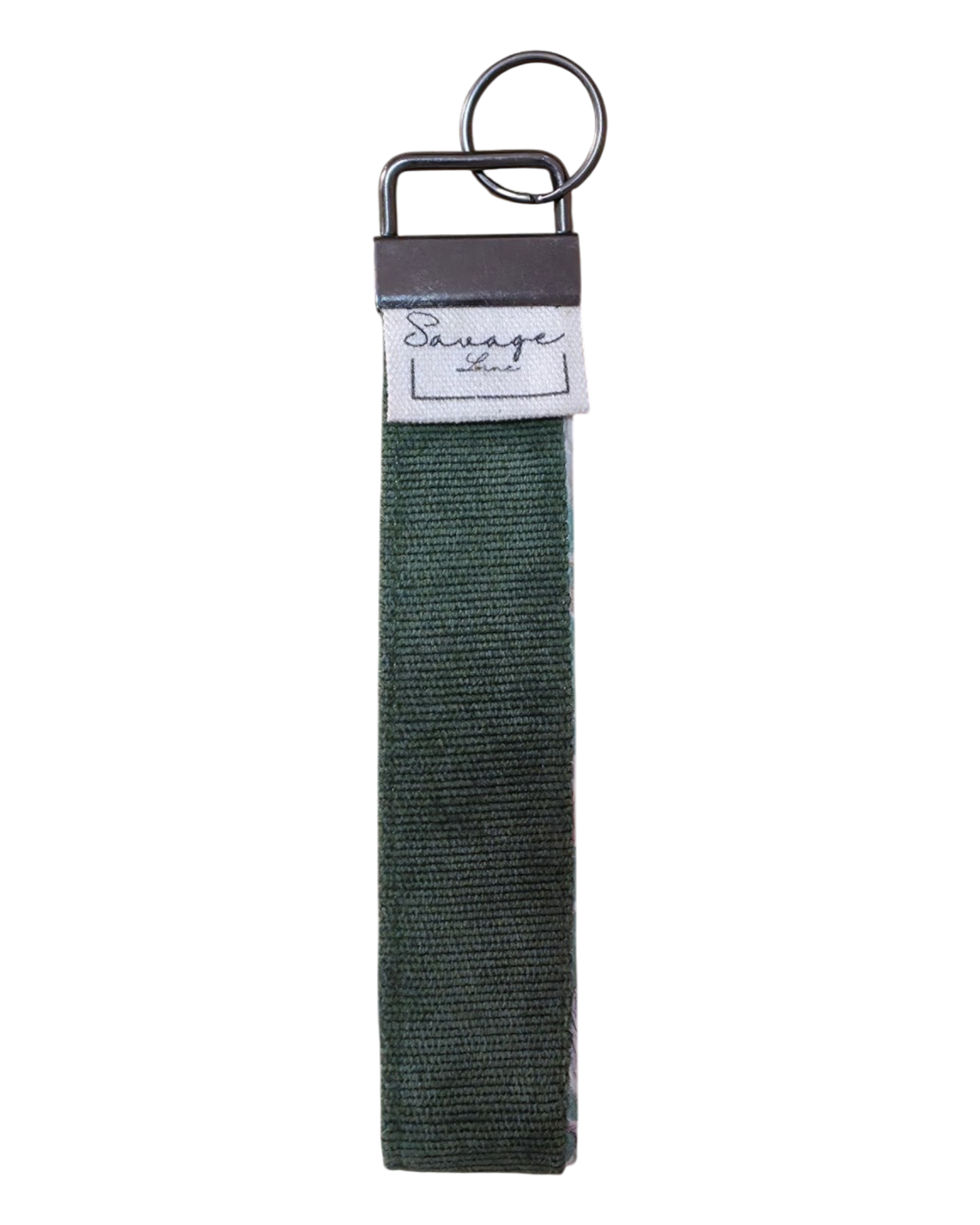 Llavero pulsera VERDE FLORAL