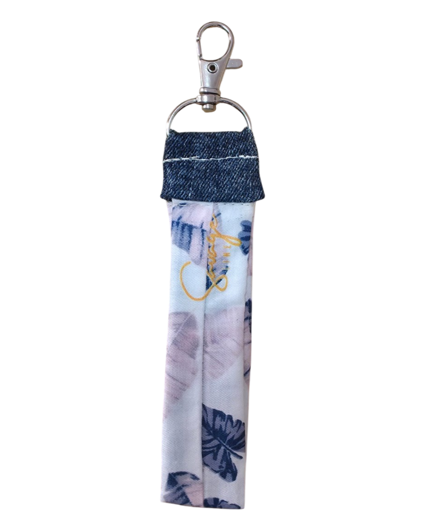Llavero pulsera PLUMAS DENIM