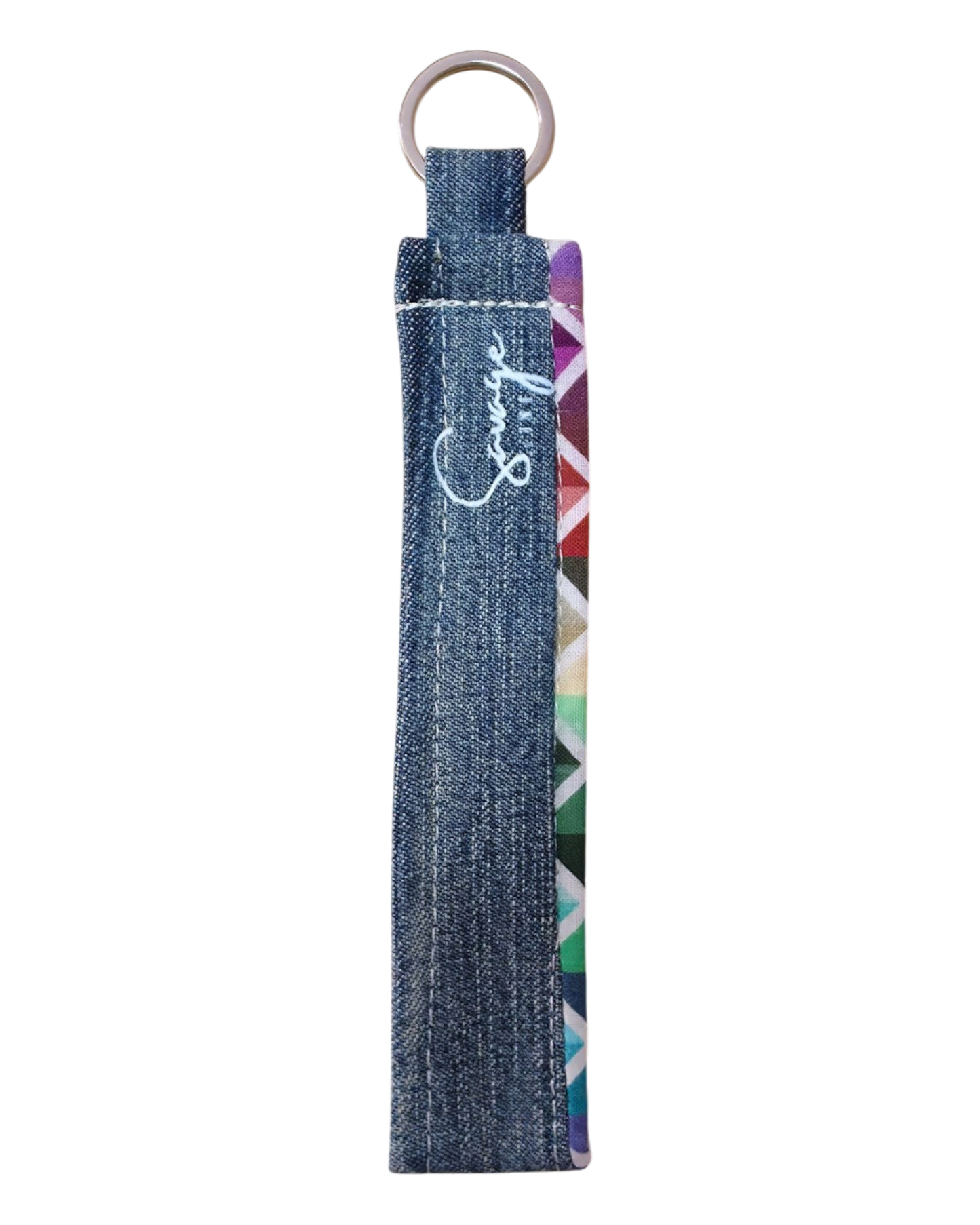 Llavero pulsera DENIM MULTICOLOR