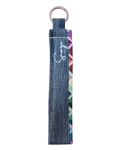 Llavero pulsera DENIM MULTICOLOR