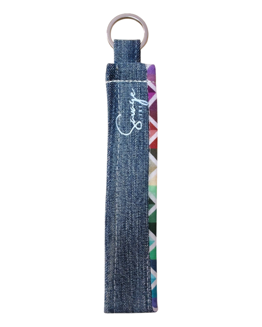 Schlüsselanhänger Armband DENIM MULTICOLOR