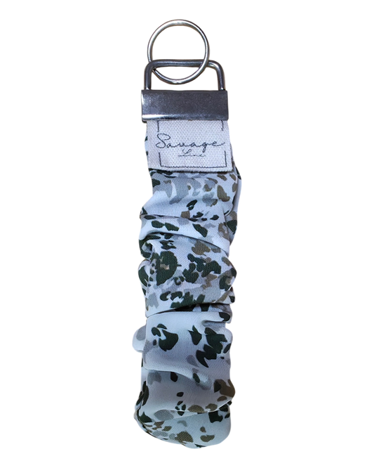 Schlüsselanhänger Armband elastisch GRÜNE PÜNKTCHEN