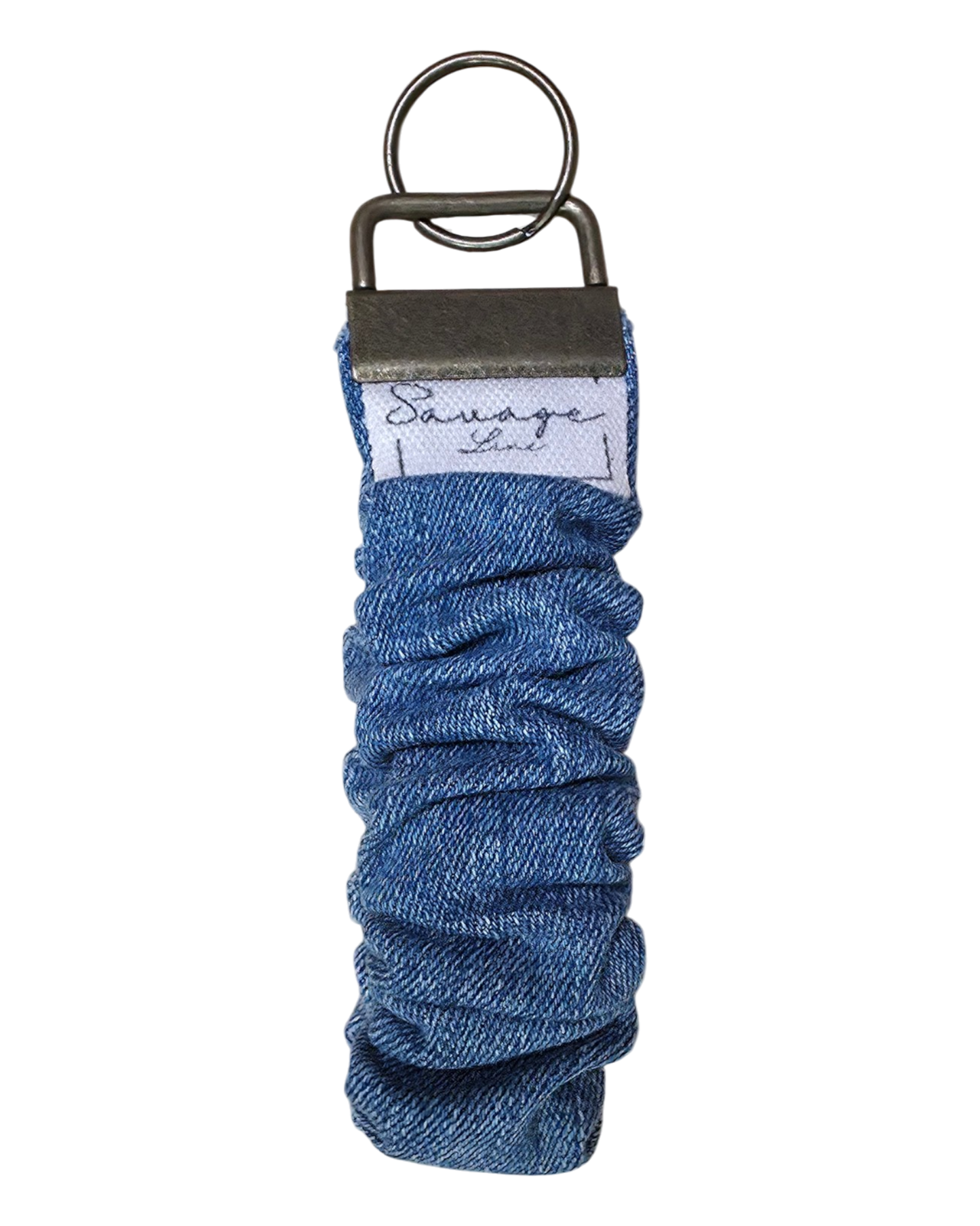 Llavero pulsera elástico DENIM