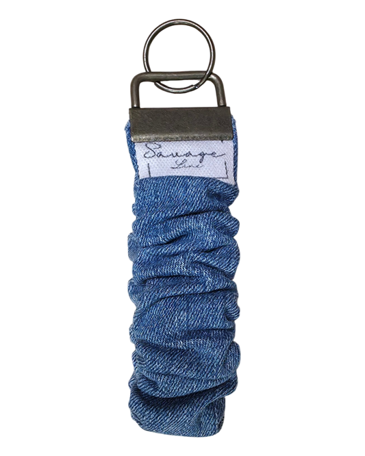 Llavero pulsera elástico DENIM