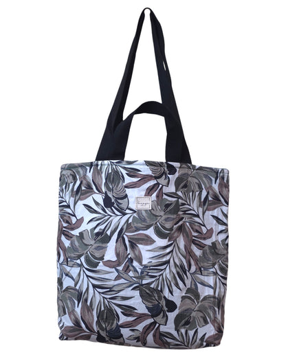 Tote Bag Débora PETROLEO HOJAS