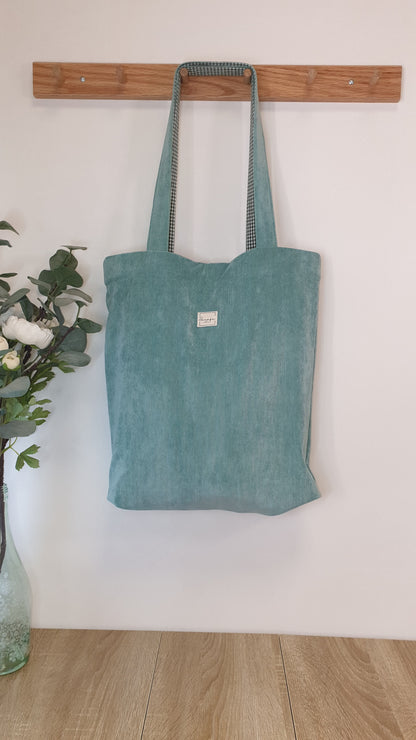 Tote bag VELVET Agua Marina