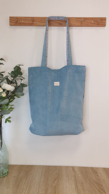 Tote bag VELVET Azul Claro
