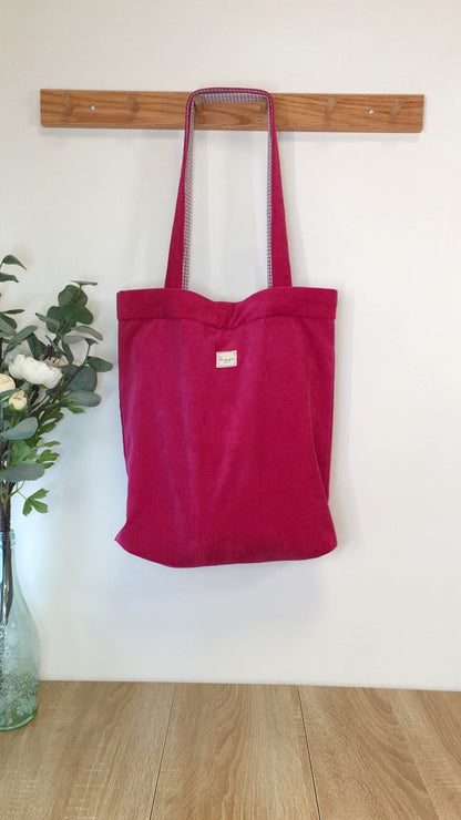 Tote bag VELVET Fucsia
