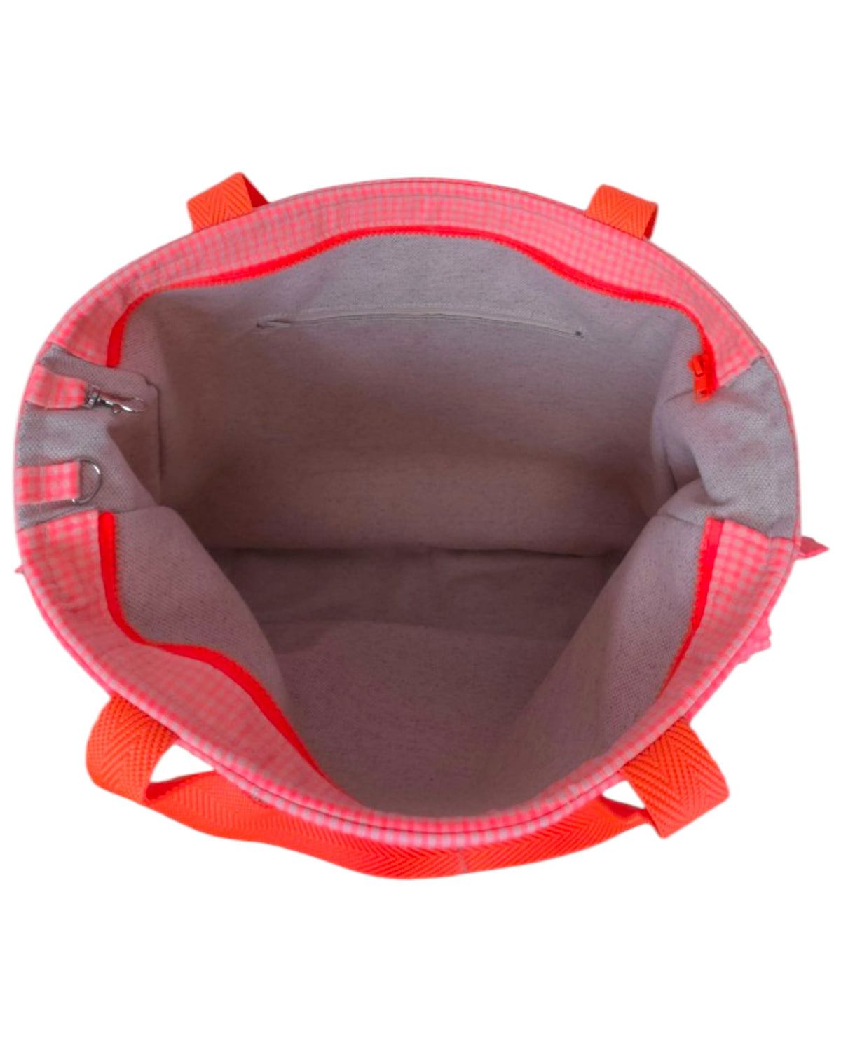 Shopper Lolita VICHY NARANJA NEÓN