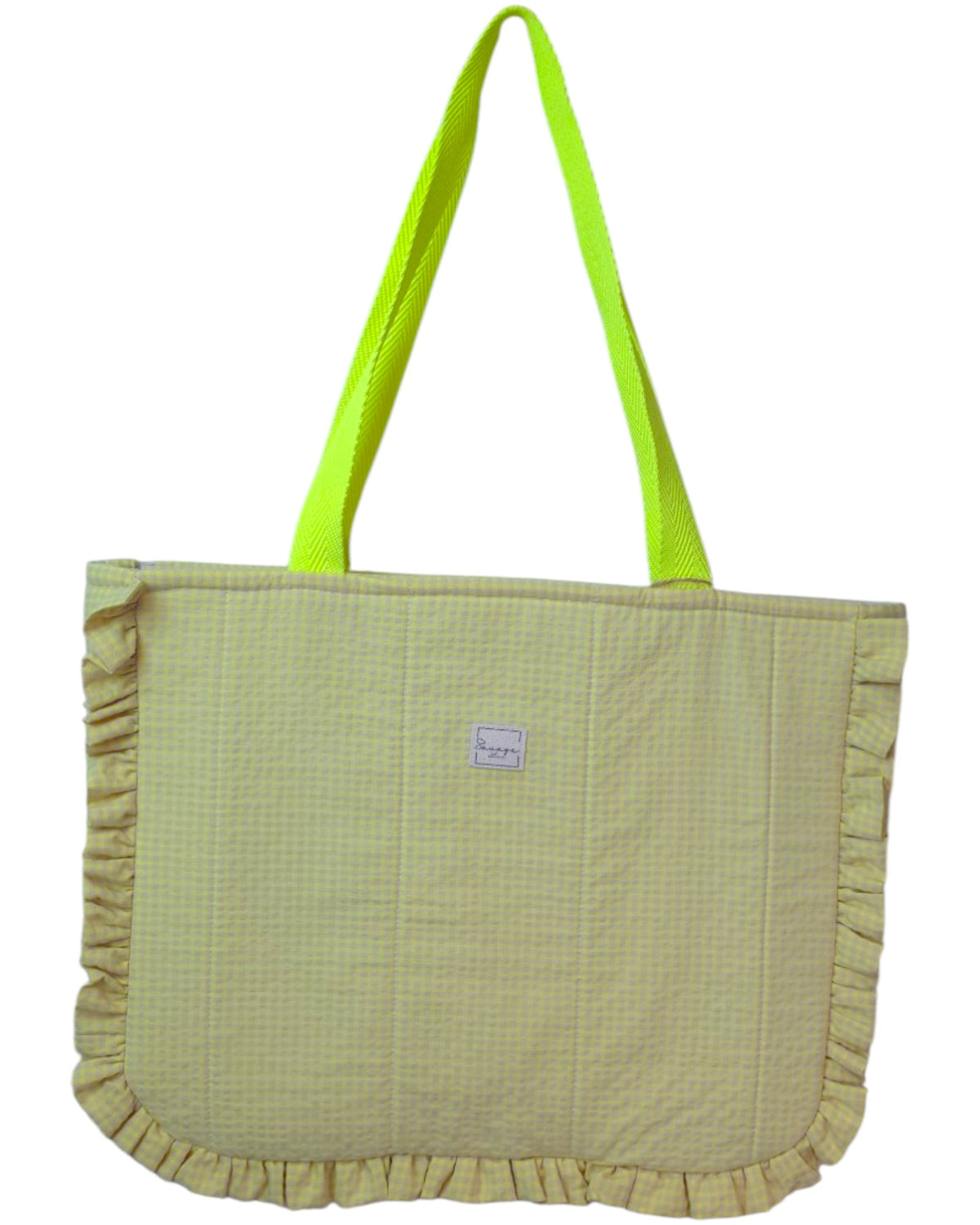 Shopper Lolita VICHY AMARILLO NEÓN