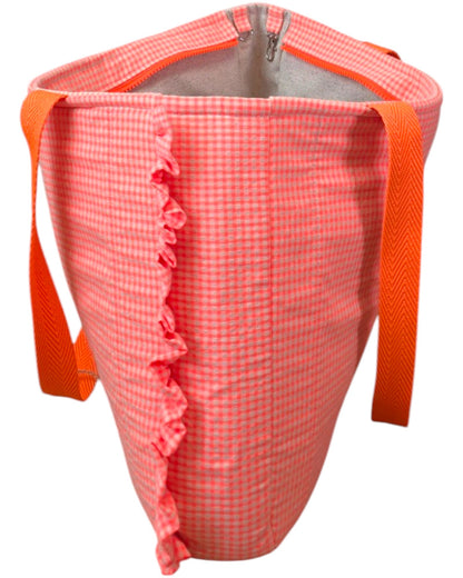 Shopper Lolita VICHY NARANJA NEÓN