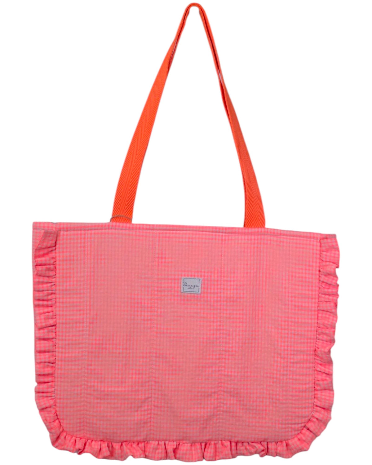 Shopper Lolita VICHY NARANJA NEÓN