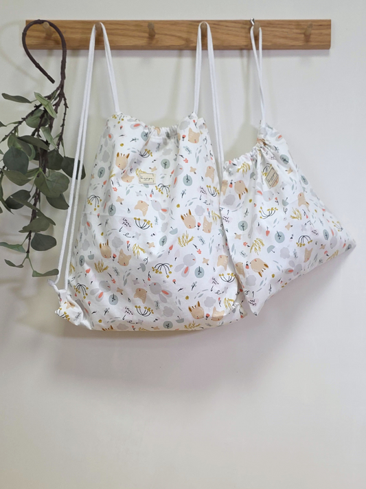 Dúo mochila muda y multiusos "RENITOS"