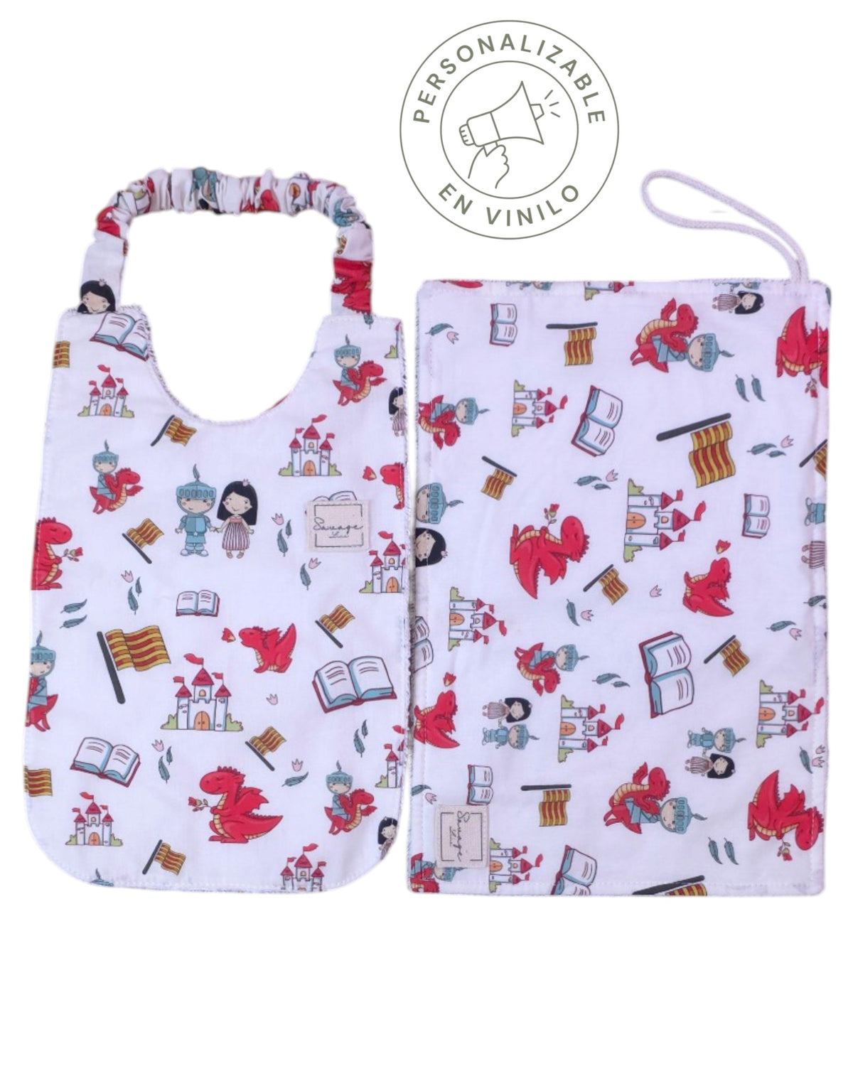 Pack babero y toalla escolar JORDI