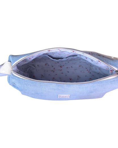 Bandolera Sara Cross PANA AZUL CLARO