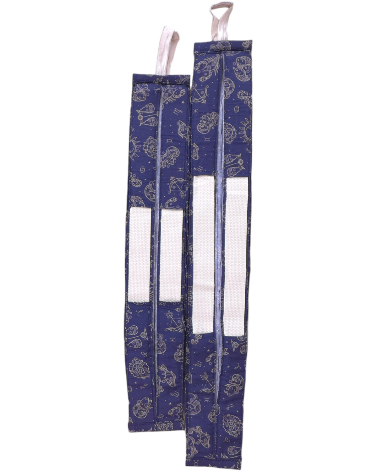 Bolsa plegable SAVAGE LINE Japonesa ASTROS de popelín azul con estampado de constelaciones y asas de algodón blancas