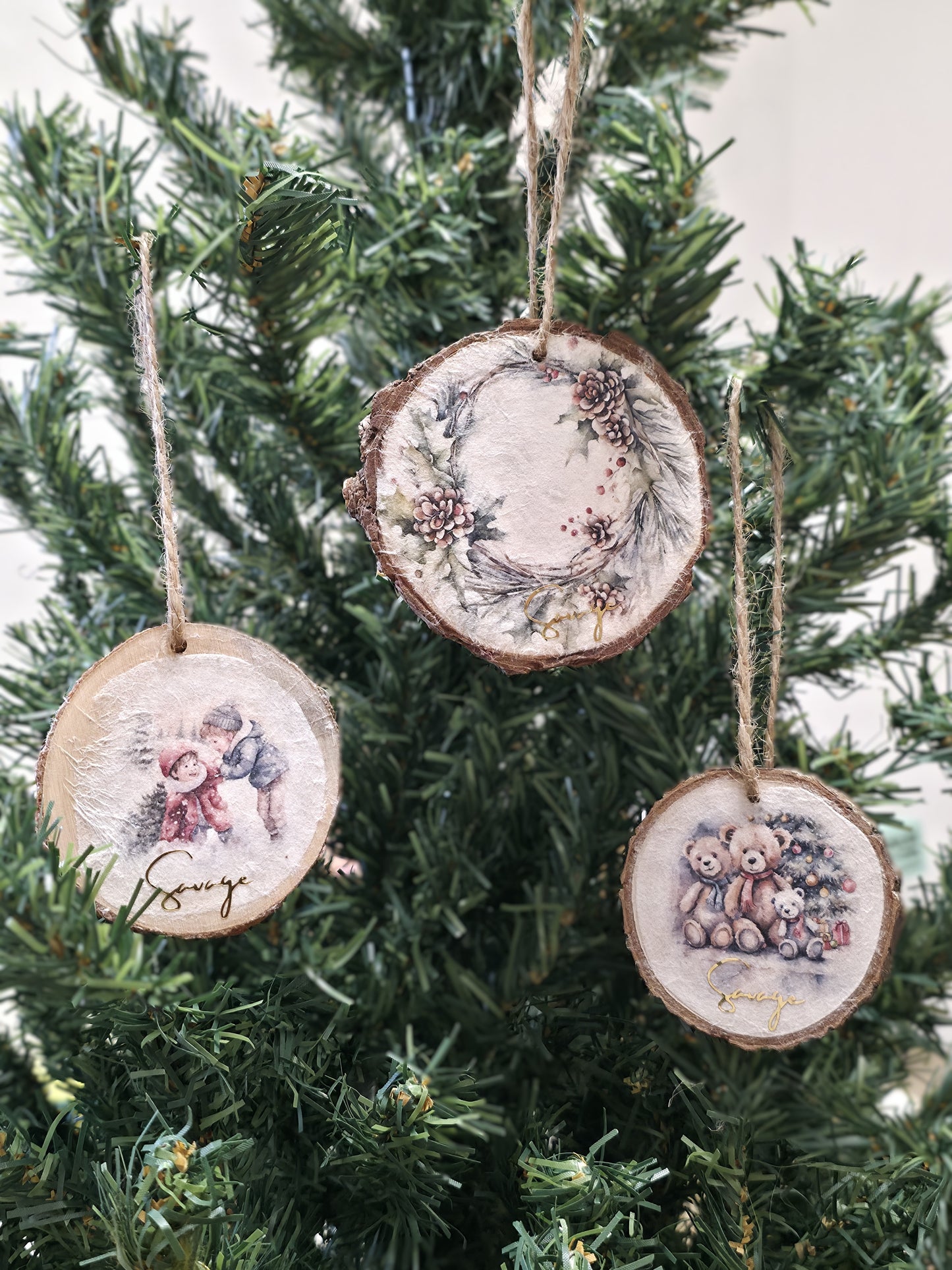 Adorno rústico navideño (SET 1)