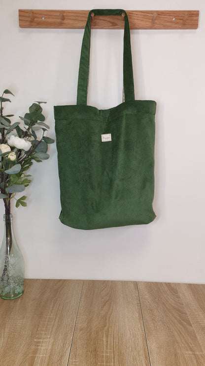 Tote bag VELVET Verde Oliva