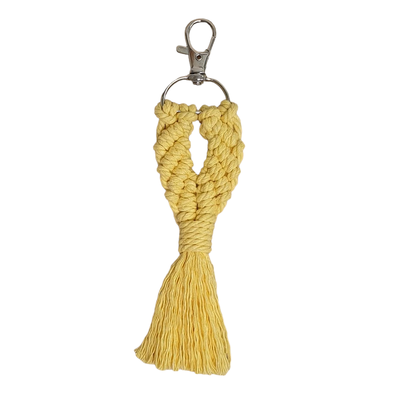 Macramé key ring - glam