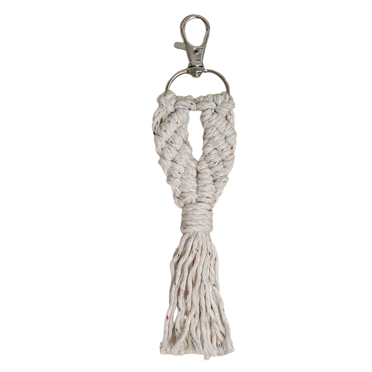 Macramé key ring - glam