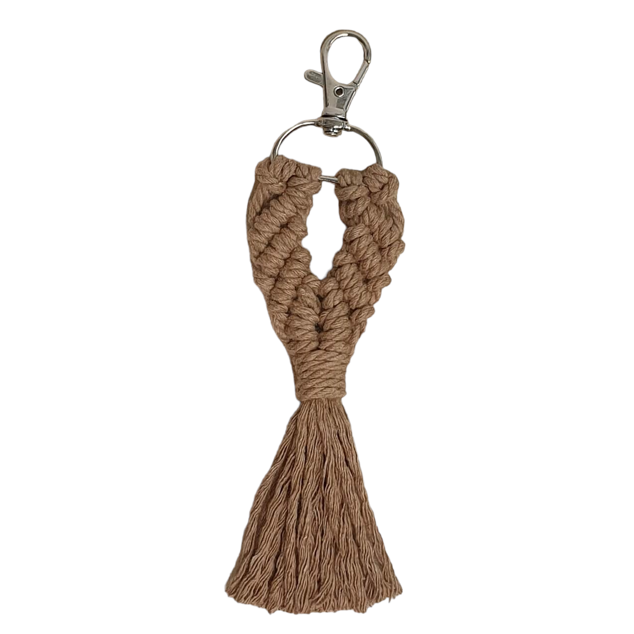 Macramé key ring - glam