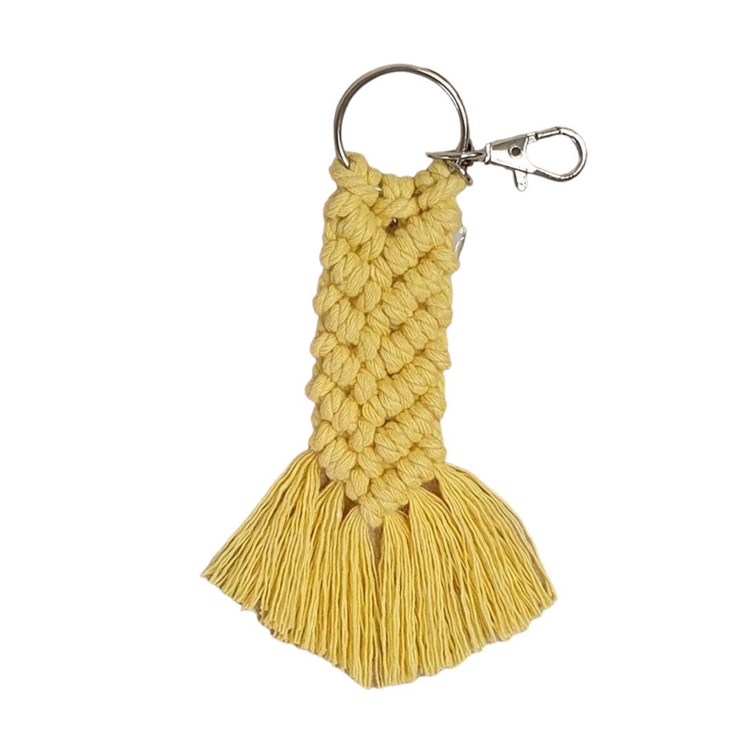 Macrame keychain - mermaid