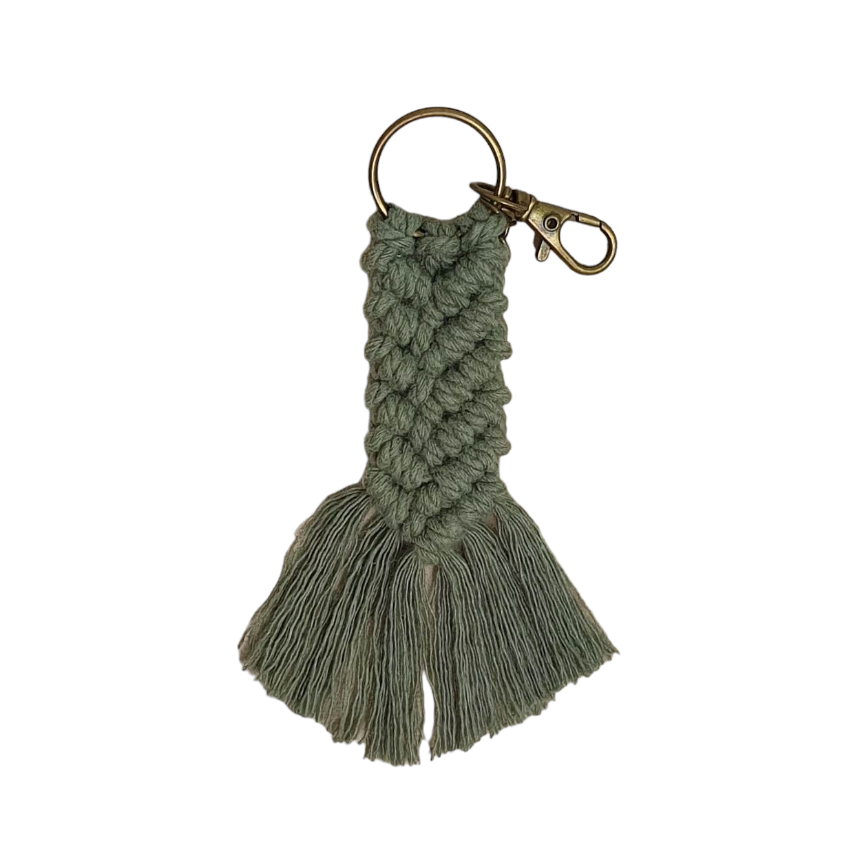 Macrame keychain - mermaid